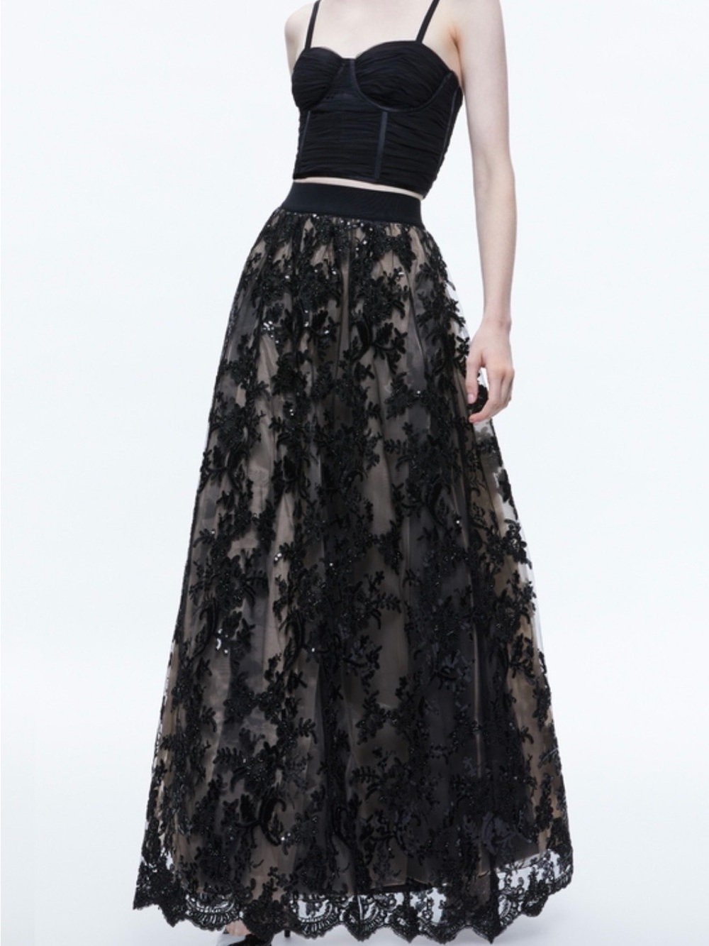 TINA EMBELLISHED GOWN SKIRT
